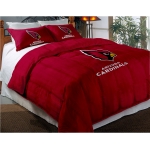 Arizona Cardinals NFL Twin Chenille Embroidered Comforter Set with 2 Shams 64" x 86"