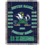 Notre Dame Fighting Irish NCAA College "Commemorative" 48"x 60" Tapestry Throw