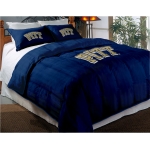 Pittsburgh Panthers College Twin Chenille Embroidered Comforter Set with 2 Shams 64" x 86"