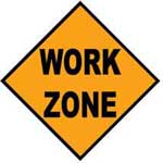 WORK ZONE - Contemporary mount print with beveled edge