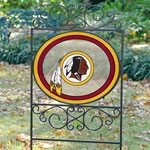 Washington Redskins NFL Stained Glass Outdoor Yard Sign