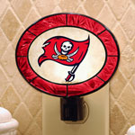 Tampa Bay Buccaneers NFL Art Glass Nightlight