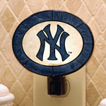 New York Yankees MLB Art Glass Nightlight