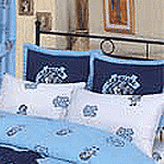 North Carolina Tarheels 100% Cotton Sateen Standard Pillow Sham - Light Blue