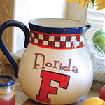 Florida Gators NCAA College 14" Gameday Ceramic Chip and Dip Platter