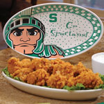 Michigan State Spartans NCAA College 12" Gameday Ceramic Oval Platter