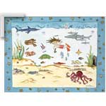 Stickley Under the Sea - Contemporary mount print with beveled edge