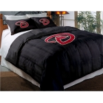 Arizona Diamondbacks MLB Twin Chenille Embroidered Comforter Set with 2 Shams 64" x 86"