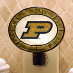 Purdue Boilermakers NCAA College Art Glass Nightlight