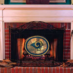 St. Louis Rams NFL Stained Glass Fireplace Screen