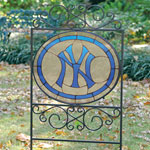New York Yankees MLB Stained Glass Outdoor Yard Sign