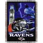 Baltimore Ravens NFL "Home Field Advantage" 48" x 60" Tapestry Throw