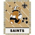 New Orleans Saints NFL Baby 36" x 46" Triple Woven Jacquard Throw