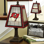 Tampa Bay Buccaneers NFL Art Glass Table Lamp