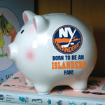New York Islanders NHL Ceramic Piggy Bank
