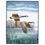 Two Canadian Geese Blanket