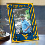 West Virginia Mountaineers NCAA College 9" x 6.5" Vertical Art-Glass Frame