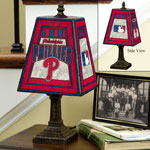 Philadelphia Phillies MLB Art Glass Table Lamp