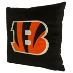 Cincinnati Bengals NFL 16" Embroidered Plush Pillow with Applique