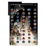 Space Shuttle Launch Patches N/A - Framed Canvas