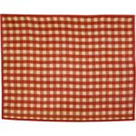 Rust/Cream Campfire Plaid Fleece Blanket