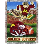 Minnesota Golden Gophers NCAA College "Home Field Advantage" 48"x 60" Tapestry Throw