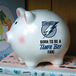 Tampa Bay Lightning NHL Ceramic Piggy Bank