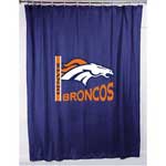 Denver Broncos Locker Room Shower Curtain