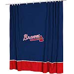 Atlanta Braves MLB Microsuede Shower Curtain