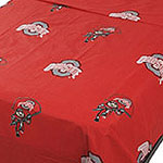 Ohio State Buckeyes 100% Cotton Sateen Queen Sheet Set - Red