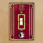 Florida Seminoles NCAA College Art Glass Single Light Switch Plate Cover