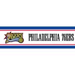 Philadelphia 76ers 5 1/4" Tall Wallpaper Border
