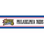 Philadelphia 76ers 5 1/4" Tall Wallpaper Border