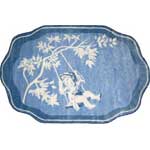 Blue Toile Rug (39" x 58")