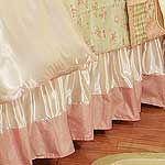 Petit Moi Gathered Skirt - Natural Satin