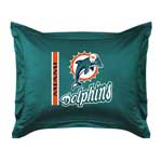 Miami Dolphins Locker Room Pillow Sham