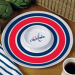 Washington Capitals NHL 14" Round Melamine Chip and Dip Bowl