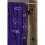 Kansas State Wildcats 100% Cotton Sateen Shower Curtain - Purple