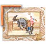 Buckaroo - Contemporary mount print with beveled edge