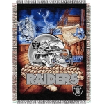Oakland Raiders NFL "Home Field Advantage" 48" x 60" Tapestry Throw