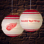 Detroit Redwings NHL 18" Rice Paper Lamp