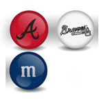 Atlanta Braves Custom Printed MLB M&M's With Team Logo