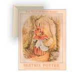 Potter: Bunny w/Basket - Contemporary mount print with beveled edge