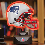 New England Patriots NFL Neon Helmet Table Lamp