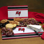 Tampa Bay Buccaneers NFL Glass Cutting Board Set