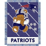 New England Patriots NFL Baby 36" x 46" Triple Woven Jacquard Throw