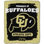 Colorado Buffaloes College "Property of" 50" x 60" Micro Raschel Throw