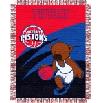 Detroit Pistons  NBA Baby 36" x 46" Triple Woven Jacquard Throw