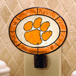 Clemson Tigers NCAA College Art Glass Nightlight