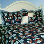 Dawn Patrol Blue Woodie Queen Comforter